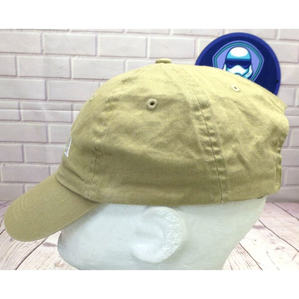 PGA Khaki Adjustable Golf Hat By Imperial Sports With Embroidered Logo - Picture 5 of 8